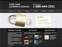 Tablet Screenshot of 4bros-locksmith.com